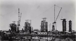 First Fractionating Towers